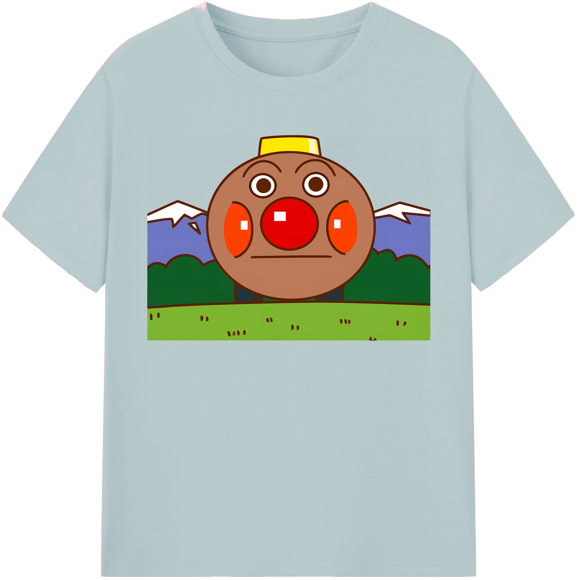 （画像用） アンパンマン Anpanman 綿100％半袖Tシャツ（フロントプリント）